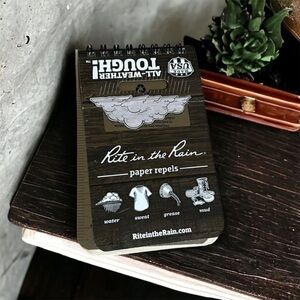 RITE in the Rain Weatherproof Top Spiral Notebook 3" x 5" Tan Cover 935T.